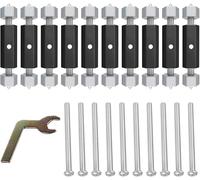 Norhogo 10 Ensembles de 118 Type de Réparation Boîte Électrique, Boîte De Dérivation Extérieure Boîte Réparateur Tige Support Électricien Accessoires, Cas Boîte De Réparation Pièces Électriques Outils