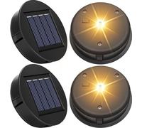Norhogo 4 de lampes solaires de rechange, couvercle de rechange à énergie solaire, 8 cm, Étanche Panneau Solaire Lanterne de Rechange, module solaire de rechange pour lampes de jardin, terrasse