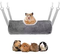 Norhogo Hamac pour petits animaux, hamac, furet, tunnel, jouet pour hamster, cachette, tunnel, pour écureuil, cochon d'Inde, rat qui joue endormi