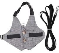 Norhogo Harnais pour lapin avec laisse et harnais - Harnais souple réglable - Laisse d'entraînement - Harnais pour petits animaux - Accessoire pour lapins - Course à pied - Marche (S)