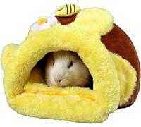 Norhogo Lit chaud d'hiver pour hamster - Nid d'écureuil - Sac de couchage d'hiver chaud pour chinchilla, hérisson, lapin, tagame barbu, hamster, furet, rat - 23 x 24 x 17 cm