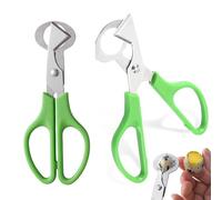Norhogo Lot de 2 petits ciseaux à œufs de caille, ciseaux à œufs de pigeon, ciseaux à œufs de caille, ciseaux à œufs de caille, outil de cuisine pour la maison, le restaurant, la cuisine (vert)