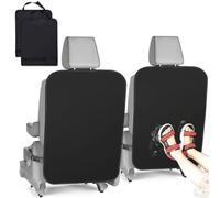 Norhogo Lot de 2 protections universelles imperméables pour voiture, siège arrière de siège avant, protection contre les coups de pied pour enfants contre la saleté, la boue et les rayures avec boucle