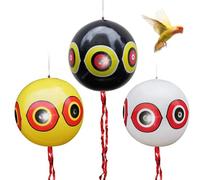 Norhogo Lot de 3 Ballon Anti-Oiseaux avec Yeux, Ballons répulsifs Anti-Oiseaux, effaroucheur d'oiseaux, répulsif pour Pigeons, dissuasif pour Pigeons avec Corde, 3 Couleurs
