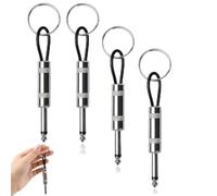 Norhogo Lot de 4 porte-clés en forme de prise de guitare pour l'ampli Marshall JCM800, Porte-clés élégants et originaux, Porte-clés d'ampli guitare