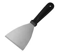 Norhogo Spatule Triangulaire professionnelle, Outillage, Grattoir à emporte-pièces avec poignée, Lame en acier inoxydable, Manche en polypropylène, 12 cm x 12 cm