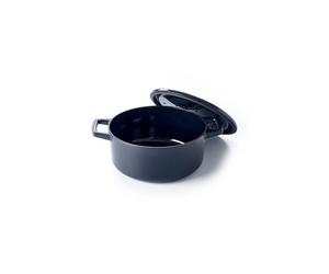 NORI Cocotte en fonte Emaillée BEKA Ronde Noir D26