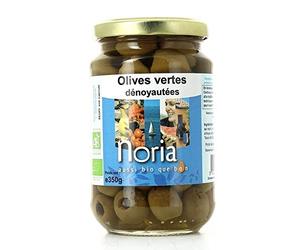 Noria - Olives Vertes Dénoyautées Nature Bio 350G - Unité