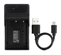 Norifon D-LI2 USB Chargeur pour Pentax OPTIO 330, 330RS, 430, 430RS | Compatible avec Pentax OPTIO 330, 330RS, 430, 430RS Caméra