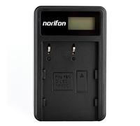 Norifon D-LI50 LCD USB Chargeur pour Pentax K10, K10D, K10D GP, K20D | Compatible avec Pentax K10, K10D, K10D GP, K10D Grand Prix, K20D