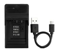 Norifon D-LI68 USB Chargeur pour Pentax Optio A36, Optio S10 | Compatible avec Pentax Optio S12, Optio VS20, Q, Q10, Q7 Caméra