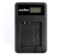 Norifon D-LI92 LCD USB Chargeur pour Pentax Optio I-10, RZ10, RZ10 Lime, RZ10 Violet, RZ10 White, RZ18, WG-1, WG-2, WG-10, WG-3, X70 Caméra et Plus