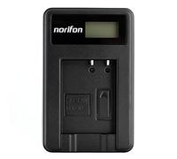 Norifon DMW-BCG10 LCD USB Chargeur pour Panasonic Lumix DMC-TZ10, DMC-TZ20, DMC-TZ6, DMC-TZ7, DMC-TZ8, DMC-ZR1, DMC-ZR3, DMC-ZS1, DMC-ZS3, DMC-ZS5, DMC-ZS7, DMC-ZX1, DMC-ZX3 Caméra et Plus