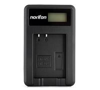 Norifon EN-EL12 LCD USB Chargeur pour Nikon Coolpix AW130, AW100, AW120, AW110, S6200, S6300, S8100, S8200, S9100, S9300, S9500, S9900 Caméra et Plus