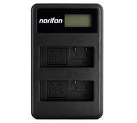 Norifon EN-EL14 Double Canal LCD USB Chargeur pour Nikon Coolpix P7000, Coolpix P7100, Coolpix P7700, Coolpix P7800, DSLR D3100, DSLR D3200, DSLR D5100, DSLR D5200 et Plus