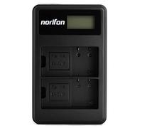 Norifon EN-EL15 Double Canal LCD USB Chargeur pour Nikon D500, D600 | Compatible avec Nikon 1 V1, D610, D7000, D7100, D7200, D750, D800, D800E, D810, D810A et Plus