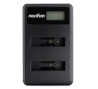 Norifon LI-50B Double Canal LCD USB Chargeur pour Olympus D-750, SH-21 | Compatible avec Olympus SP-800UZ, SP-810UZ, SP-815UZ, Stylus 1010, 1030SW, SZ-12, SZ-14, Tough TG-2, VR-340, VR-350 et Plus
