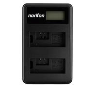 Norifon LP-E5 Double Canal LCD USB Chargeur pour Canon EOS 1000D, EOS 450D, EOS 500D, EOS Kiss F, EOS Kiss X2, EOS Kiss X3, EOS Rebel T1i, EOS Rebel XS, EOS Rebel Xsi et Plus
