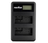 Norifon LP-E8 Double Canal LCD USB Chargeur pour Canon EOS 550D, EOS 600D, EOS 650D, EOS 700D, EOS Kiss X4, X5, X6i, EOS Rebel T2i, EOS Rebel T3i, EOS Rebel T4i, Rebel T5i et Plus