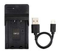 Norifon NP-20 USB Chargeur pour Casio Exilim Card EX-M20, EX-S100, EX-S3, EX-S500, EX-S600, EX-S770, EX-S880, Exilim Zoom EX-Z18, EX-Z3, EX-Z4, EX-Z5, EX-Z6, EX-Z60, EX-Z70 Caméra et Plus