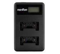 Norifon NP-45 Double Canal LCD USB Chargeur pour Fujifilm FinePix JX250, JX400, J38, J10, J20, JX520, JX580, JX300, JX680, JX370, JV200, JV100, JZ250, JZ100, JZ300, T200, T350 et Plus
