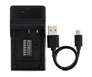 Norifon NP-BG1 USB Chargeur pour Sony Cyber-Shot DSC-H50 DSC-H55 DSC-H70 DSC-H90 DSC-HX30V DSC-HX5V DSC-HX7V DSC-HX9V DSC-W150 DSC-W290 DSC-W230 DSC-W220 DSC-W200 DSC-W300 DSC-W50 Caméra et Plus