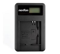 Norifon SLB-70A LCD USB Chargeur pour Samsung AQ100, DV100, DV101, DV150F, DV90, ES80, ES90, ES95, SL605, PL120, TL105, TL110, TL205, WB30F, WP10 Caméra et Plus