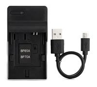 Norifon SLB-70A USB Chargeur pour Samsung AQ100, DV100, DV101, DV150F | Compatible avec Samsung DV90, ES80, ES90, ES95, SL605, PL120, TL105, TL110, TL205, WB30F, WP10 Caméra