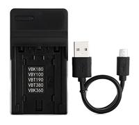 Norifon VW-VBY100 USB Chargeur pour Panasonic HC-V110, HC-V110GK | Compatible avec Panasonic HC-V110K, HC-V110P, HC-V110P-K, HC-V130K, HC-V201 Caméra