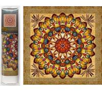 Norimpex Peinture au diamant 7D Mandala doré 30x30cm