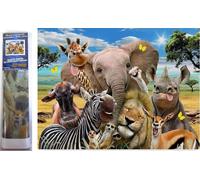 Norimpex Peinture au diamant Safari selfie 30x40cm