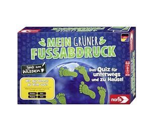 noris 606011986 Mon Empreinte Verte - Jeu de Quiz pour 3 à 6 Joueurs - avec Question et Choix - A partir de 8 Ans