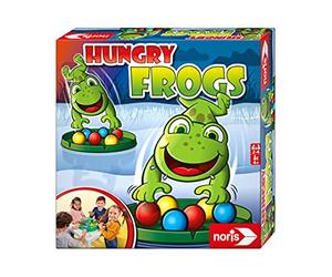 Noris 606061859 - Hungry Frogs, Le Jeu Amusant pour Petits et Grands, pour Enfants à partir de 4 Ans