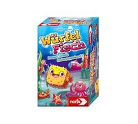 Noris 606061977 - Poisson Cube - pour Enfants à partir de 5 Ans - avec Cubes en Bois de qualité supérieure - pour 1 à 4 Joueurs