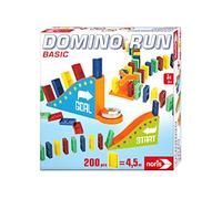 Noris 606062022 Domino Run Basic - Lot de 200 Pierres et Une Rampe pour Un Parcours Impressionnant - À partir de 3 Ans