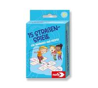 Noris 606092106-15 - Jeu de Rue avec Craie pour Enfants à partir de 5 Ans - Ensemble de craies colorées et Instructions de Jeu dans Une boîte métallique - Jouet d'extérieur pour débutants et Petits