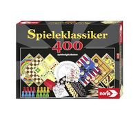 Noris Jeu de société 606111688 – Coffret 400 jeux (Yatzy, Mikado, Backgammon) – 1–6 joueurs dès 6 ans