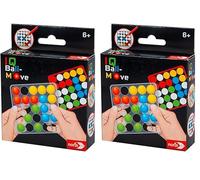 Noris 606134744 - Jeu IQ Ball-Move (jeu de logique à partir de 6 ans) - Jeu de réflexion intelligent pour 1 personne au format compact avec 20 modèles et cartes vierges - Jogging cérébral pour enfants