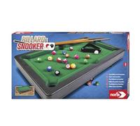 Noris 606167704 Piscine Billard & Snooker avec 2 queues, 16 Billards et 17 Boules de Snooker et Triangle pour Enfants à partir de 4 Ans, Large, Vert