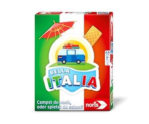 Noris 606262070 - Bella Italia (Jeu de Cartes à partir de 8 Ans) - Vous campez ou jouez déjà ? Jeu de Camping pour Enfants et Adultes, 2 à 6 Joueurs, durée de Jeu d'environ 15 Minutes