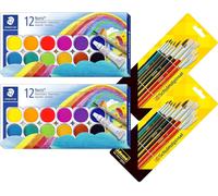 Noris Club 888 Nc12 Boîte De 12 Pots De Couleurs Interchangeables (2,12 Couleurs + Pinceau)