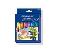 Noris Club Etui 6 porte-craies gel couleurs pailletées assorties
