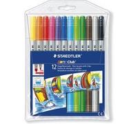 Feutres de coloriage - STAEDTLER - NORIS CLUB - 12 feutres - Double pointe - Assortis - Mixte