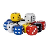 noris Spiele 606154366 Lot de 15 cubes en plastique, Multicolore - Version Allemande