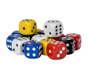noris Spiele 606154366 Lot de 15 cubes en plastique, Multicolore - Version Allemande
