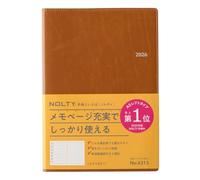 Noritsu NOLTY Notebook 2026 A5 Weekly Ekri 1 Camel 6313 (à partir de décembre 2025)