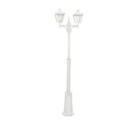 Norlys - London 2 Lampadaire de Parc Large pour Ancrage Béton Blanc