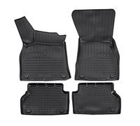NORM LINERS 3D Tapis de Sol en Caoutchouc TPE pour Audi A6 C8 2018-2025, sur Mesure, Bord Haut, Noir, Antidérapant, Toutes Saisons, sans Odeur