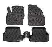 NORM LINERS 3D Tapis de Sol en Caoutchouc TPE pour Ford Focus 2 2005-2010, sur Mesure, Bord Haut, Noir, Antidérapant, Toutes Saisons, sans Odeur