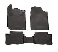 NORM LINERS 3D Tapis de Sol en Caoutchouc TPE pour Kia Picanto Depuis 2017, sur Mesure, Bord Haut, Noir, Antidérapant, Toutes Saisons, sans Odeur